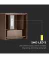 11W LED vägglampa - IP65 utomhus, fyrkantig, justerbar spridning, inkl. ljuskälla, corten