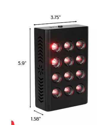 Vitality PRO 60 Kraftfull Rödljusterapi - lampa hemma 10W