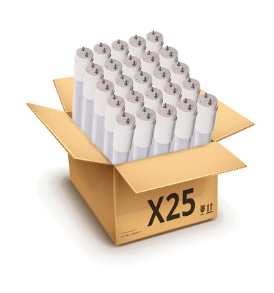 25x 60cm / 9W premium LED-lysör - Glas