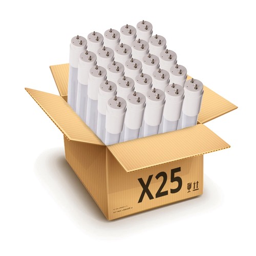 25x 120cm / 18W premium LED-lysör - Glas