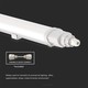 V-Tac vattentät 150cm, 48W LED armatur - IP65, länkbar, 230V