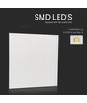 60x60 bakbelyst LED-panel, 25W - 180lm/w, vit kant