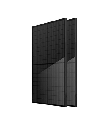 400W Tier 1 Helsvart solpanel mono - Svart-i-svart helsvart, half-cut panel v/6 st.
