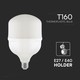 V-Tac 60W LED lampa - T160, E27 med E40 ringadapter