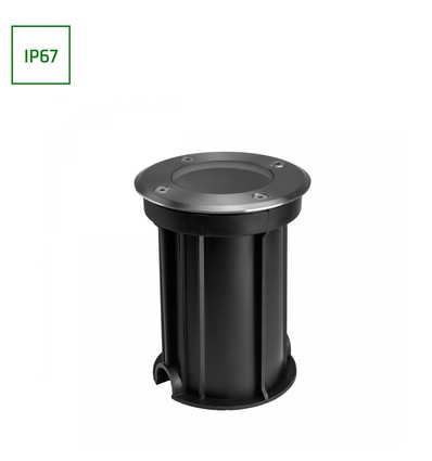 Lukka Connect GU10 250V IP67 Ø108x140 grå rund, infälld spot, vidarekopplingsbar, utan ljuskälla