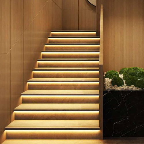 11W per steg Trapp LED COB stripset - 24V DC, IP20, Upp till 16 steg, tänd/släck