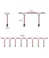 11W per steg Trappa LED COB-stripset - 24V DC, IP20, Upp till 16 steg