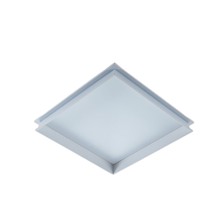  Takfönsterram för 60x60 LED-panel - Snygg takfönstereffekt, vit kant
