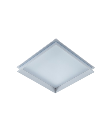Takfönsterram för 60x60 LED-panel - Snygg takfönstereffekt, vit kant