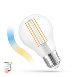 WiFi 5W Smart Home LED lampa - Tuya/Smart Life, fungerar med Google Home och Alexa, A60, E27