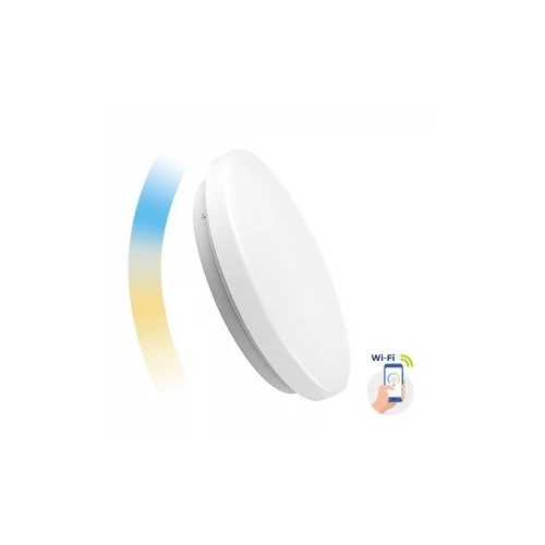 Outlet: 24W Smart Home rund LED takarmatur - Tuya/Smart Life, fungerar med Google Home, Alexa och smartphones, Ø39cm, 230V