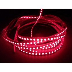 Specifik våglängd LED Röd 670 nm 4,8W/m 24V LED strip - 5m, IP20, 60 LED per. meter