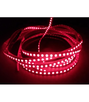 Röd 670 nm 4,8W/m LED strip - 5m, IP20, 60 LED per. meter