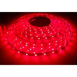 Specifik våglängd LED Röd 660 nm 4,8W/m LED strip - 5m, IP20, 60 LED per. meter