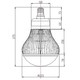 Lagertömning: LEDlife kraftfull 120W lampa - Inkl. wireupphäng, 120lm/w, 230V, E40