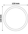 6W LED downlight - Hål: Ø11 cm, Mål: Ø12 cm, 230V