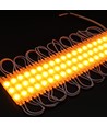 1,1W LED-modul - 12V DC, IP66, vattentät gul, perfekt för skyltar och speciallösningar