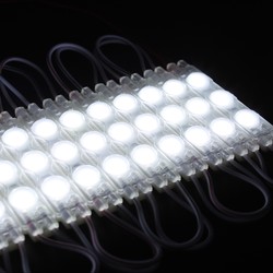 LED modul 12V/24V Vattentät kall vit LED modul - 1,1W per styck, IP66, 12V, Perfekt för skyltar och speciallösningar