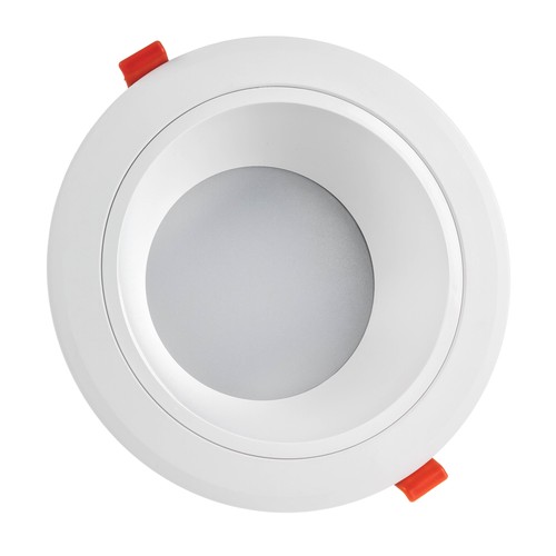 Outlet: 20W LED spotlight - Hål: Ø17 cm, Mål: Ø19 cm, 230V, IP44 våtrum & takfot