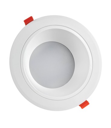 Outlet: 20W LED spotlight - Hål: Ø17 cm, Mål: Ø19 cm, 230V, IP44 våtrum & takfot