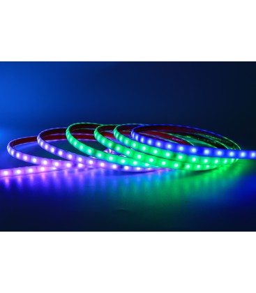 12W/m RGBIC LED strip - 5m, minimum 25 meter, IP68, 60 LED pr. meter, 230V