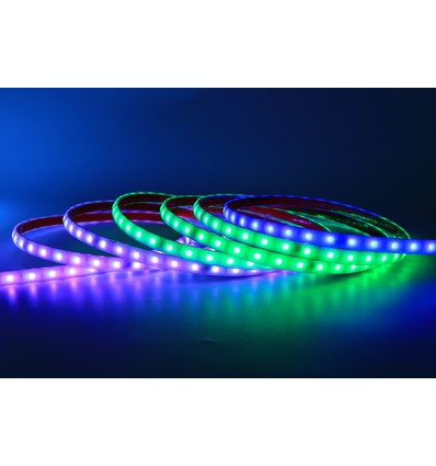 12W/m RGBIC LED strip - 5m, IP68, 60 LED pr. meter, 230V