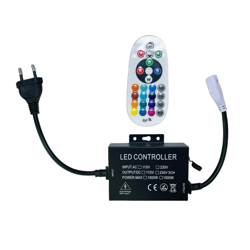 230V RGB CLIP-ON controller - Inkl. ändstycke, till 230V, minnesfunktion, 100 m.