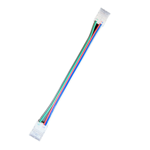 Skarv med ledning till LED-strip - 10mm, RGB COB, IP20, 5V-24V