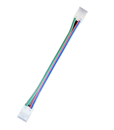 Skarv med ledning till LED-strip - 12mm, RGB COB, IP20, 5V-24V