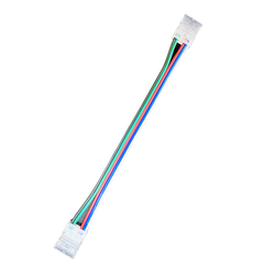RGB+W LED strip tillbehör 12V/24V Skarv med ledning till LED-strip - 10mm, RGB+W COB, IP20, 5V-24V