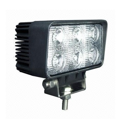 18W LED arbetsbelysning - Bil, lastbil, traktor, trailer, nödfordon, kallvit, 12V / 24V