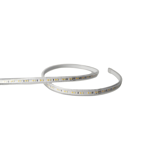 5 m. vattentät CCT LED strip - 230V, IP67, 120 LED, 7W/m, kan klippas var 20cm