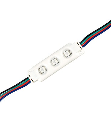 Vattentät RGB LED modul - 0,72W, IP67, Perfekt till skyltar och speciallösningar