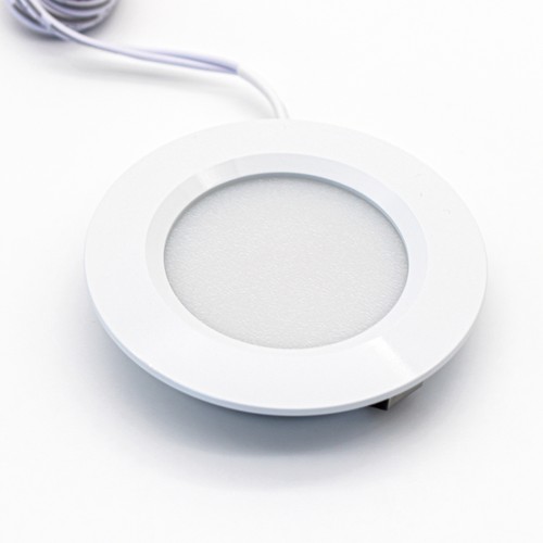 LEDlife Reco68 köksbelysning RA92 - Hål: Ø5,5 cm, Mål: Ø6,8 cm, Matt vit, 2,7W, 12V DC, RA92