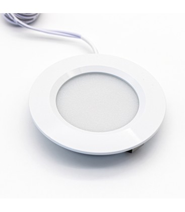 LEDlife Reco68 köksbelysning RA92 - Hål: Ø5,6 cm, Mål: Ø6,8 cm, Matt vit, 2,7W, 12V DC, RA92