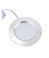 LEDlife Reco68 köksbelysning RA92 - Hål: Ø5,5 cm, Mål: Ø6,8 cm, borstad stål, 2,7W, 12V DC