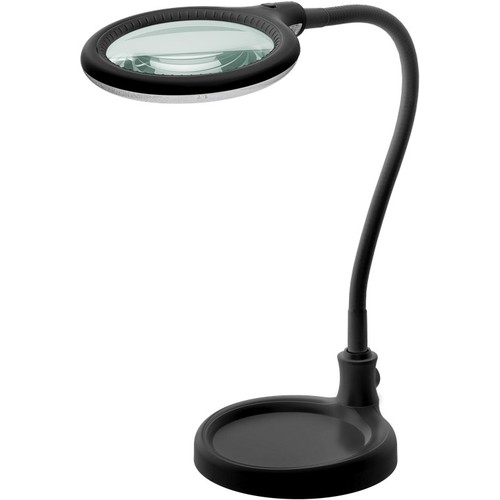 LED förstoringslampa med svanhals 6W - Svart, bordlampa, klämma