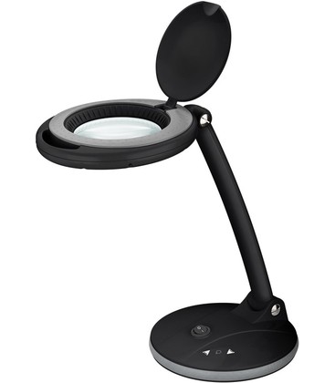 LED förstoringslampa 6W - Svart, bordlampa