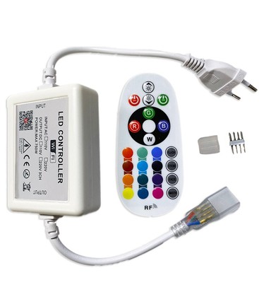 230V RGB WiFi Smart Home controller - Inkl. ändstycke, till 230V, minnesfunktion, soft start, max 20 m