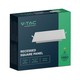 V-Tac 18W LED downlight - Hål: 20,5cm x 20,5cm, Mål: 22cm x 22cm, 230V