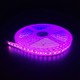 Pink 10W/m LED-strip - 5m, 120 LED pr. meter, 24V, IP65