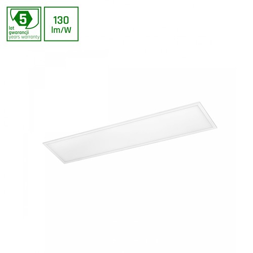 ALGINE 40W panel - bakgrundsbelyst med PHILIPS driver, varmvit, 230V, 120°, IP20, 300x1200x26, vit