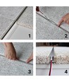 Troldtekt-skena 120 cm för LED-strips - Infälld, kan förlängas