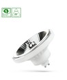 10W GU10 AR111 LED-spot - vit, 20° spridning, 5 års garanti