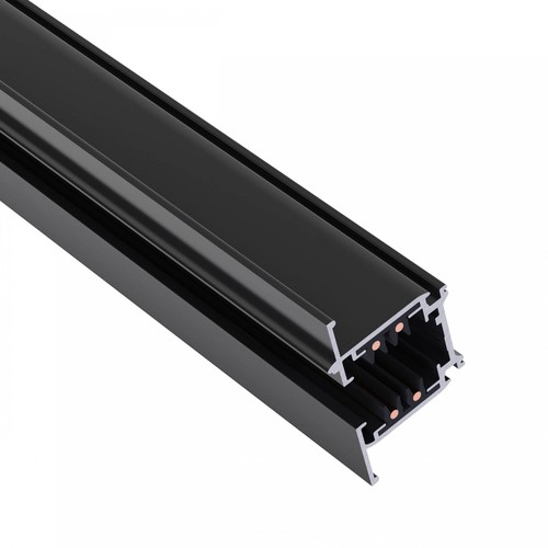 1m 3-fas strömskena - Svart, 100cm, IP20, för skenspot