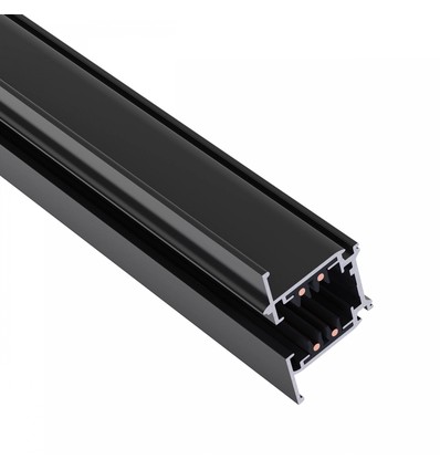 1m 3-fas strömskena - Svart, 100cm, IP20, för skenspot