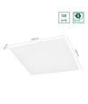 ALGINE PANEL 40W 230V Neutral Vit, 120°, IP20, 595x595x26, Vit