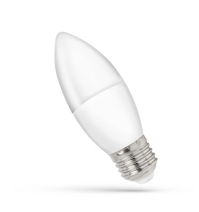 C37 LED-ljuskrona 4W E27 - 230V, kallvitt, Spectrum