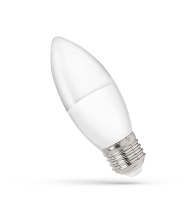 C37 LED kronljuslampa 4W E27 - 230V, Varm Vit, Spectrum
