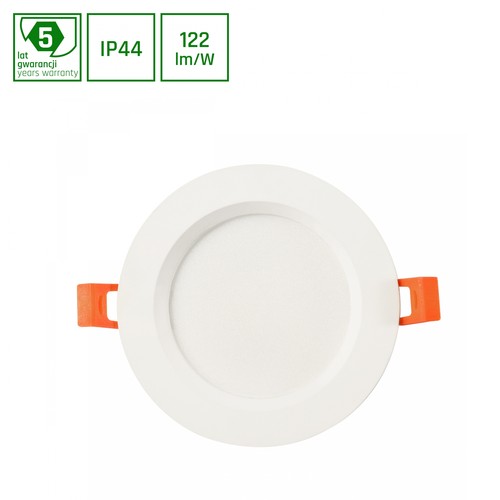 Dure 3 Max Spotlights 18W - Kall Vit, 230V, 110°, IP44, IK06, Ø190x30, Vit, Rund